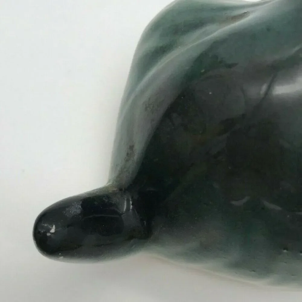 Vintage Scottie Dog Ceramic Figurine Black & Gray Puppy Scottish Terrier Dog